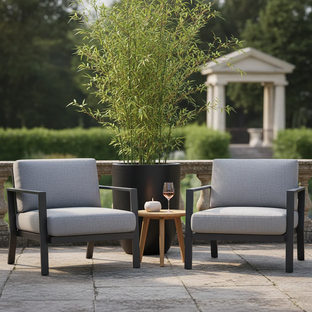 terrasse jardin convivial