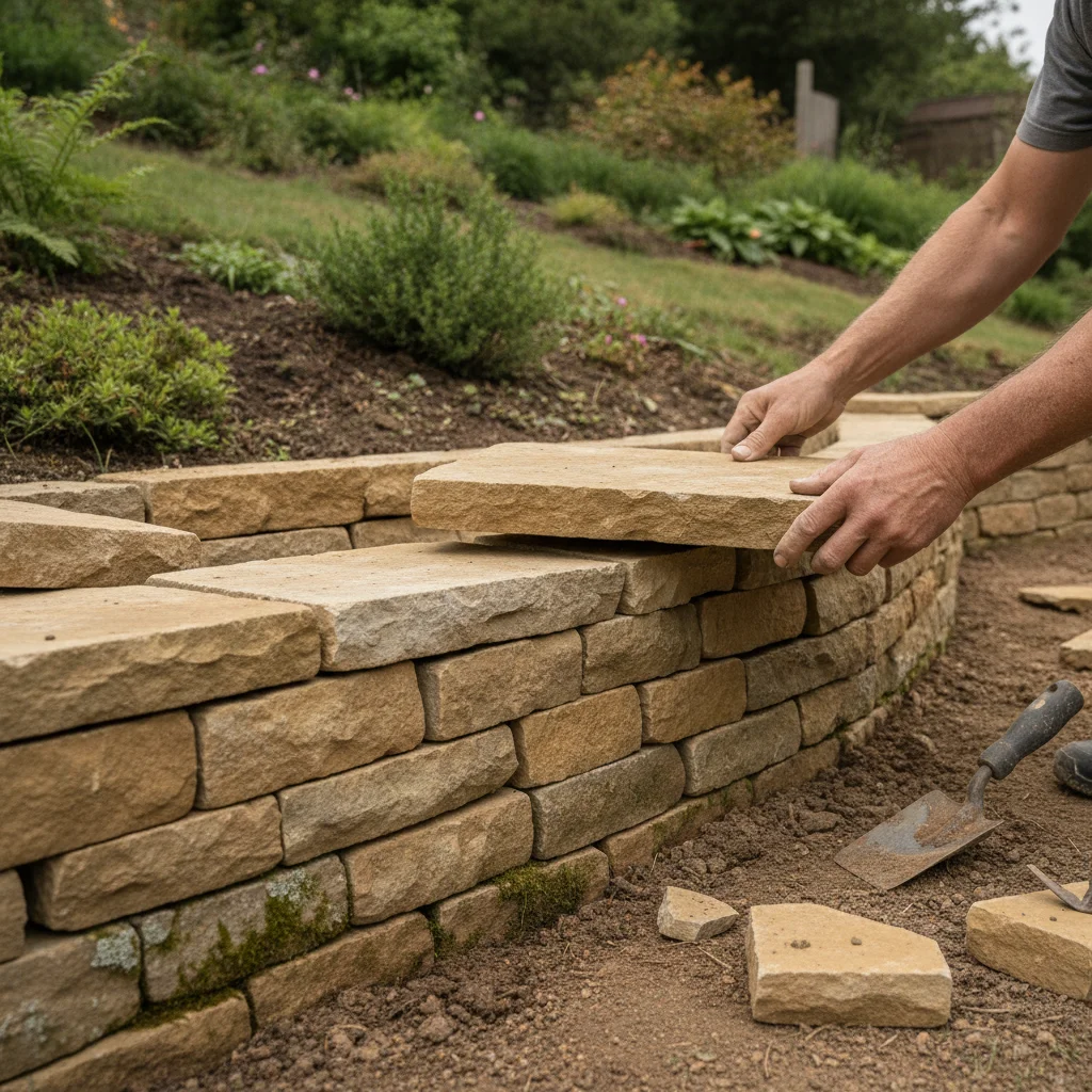 aménagement jardin en pente