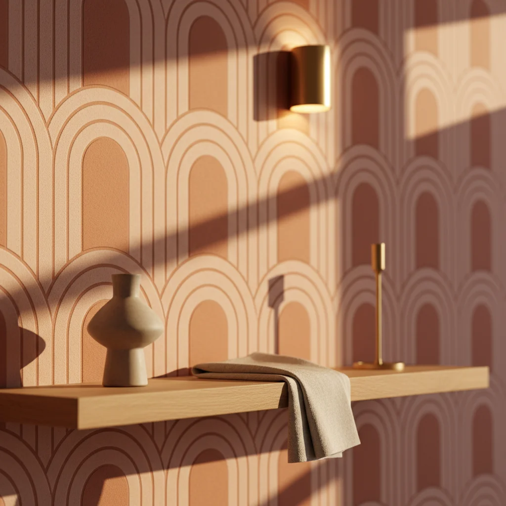 papier peint salon tendance