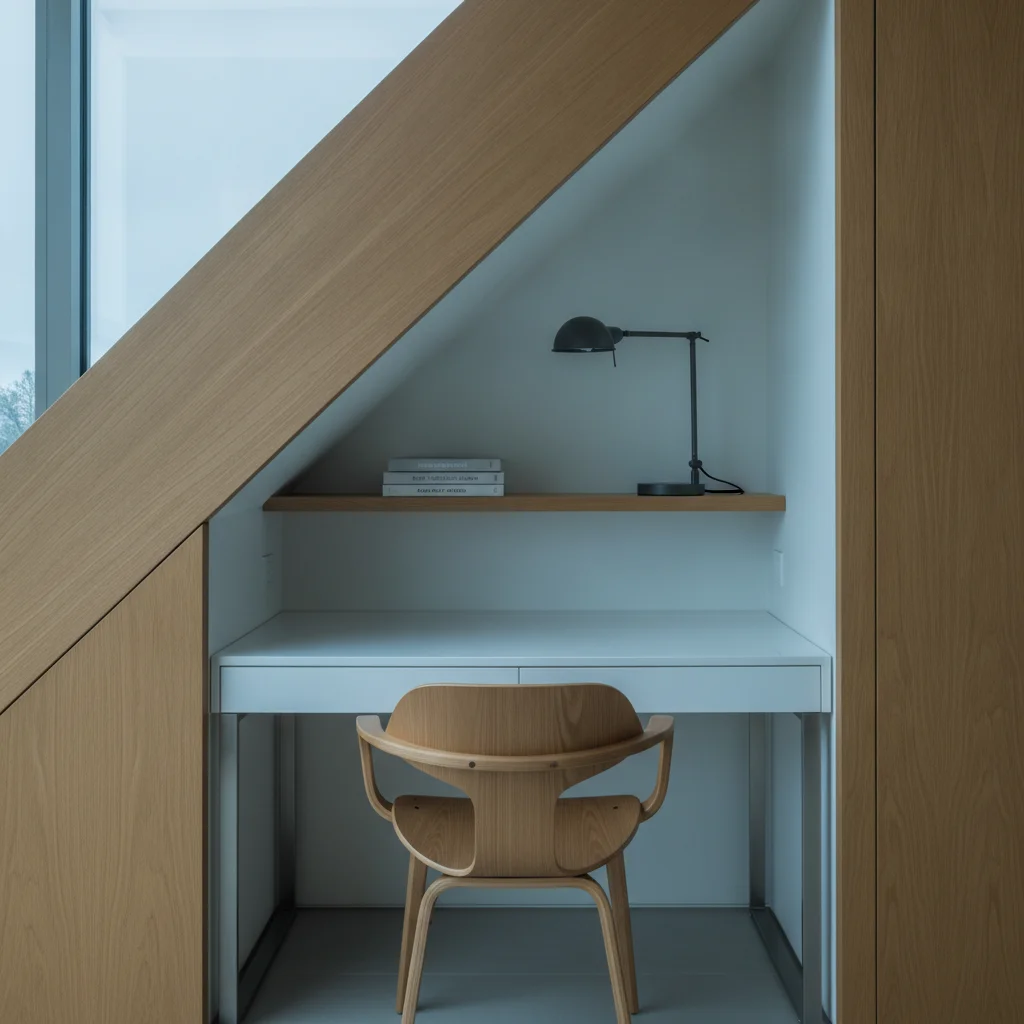 rangement sous escalier ouvert
