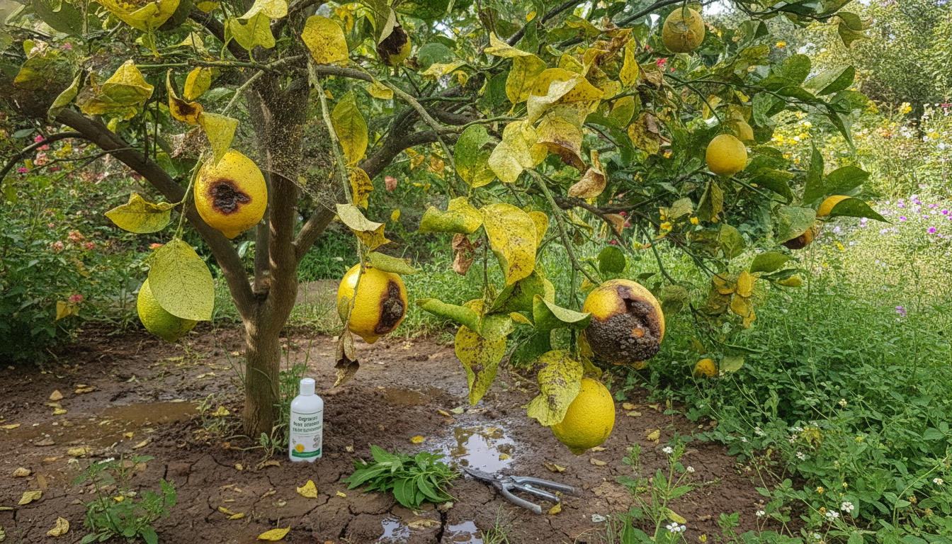 découvrez les symptômes, causes et solutions de la maladie du citronnier à travers des images claires pour protéger efficacement vos arbres fruitiers.